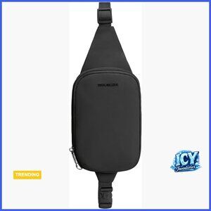 Anti-Theft Compact Sling Bag with RFID Blocking Pockets